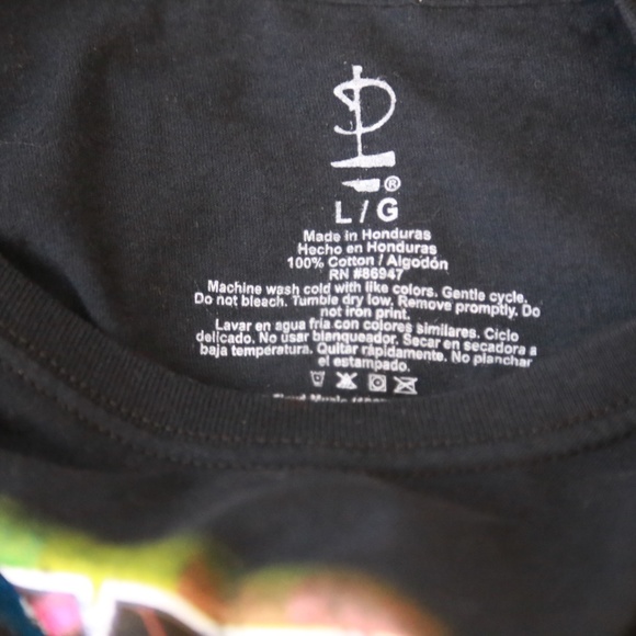 [Sold] Pink Floyd Band Tee Crop Tie Dye Bleach - Picture 5 of 5